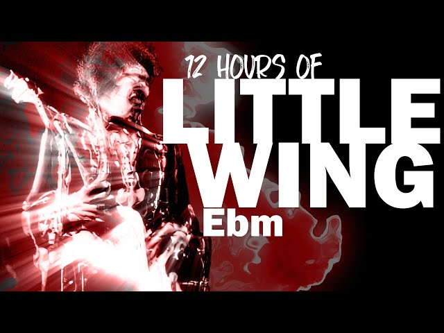 Jimi Hendrix  - Little Wing Backing Track in Eb Minor (Half-Step Down Tuning_12 Hours)