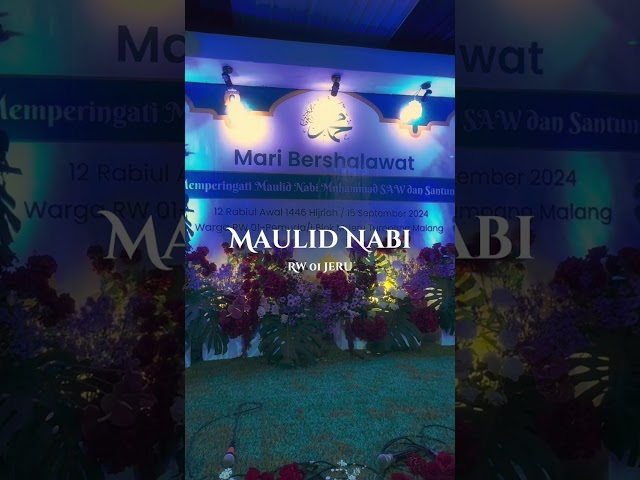 Maulid Nabi dan santunan RW-1 Desa