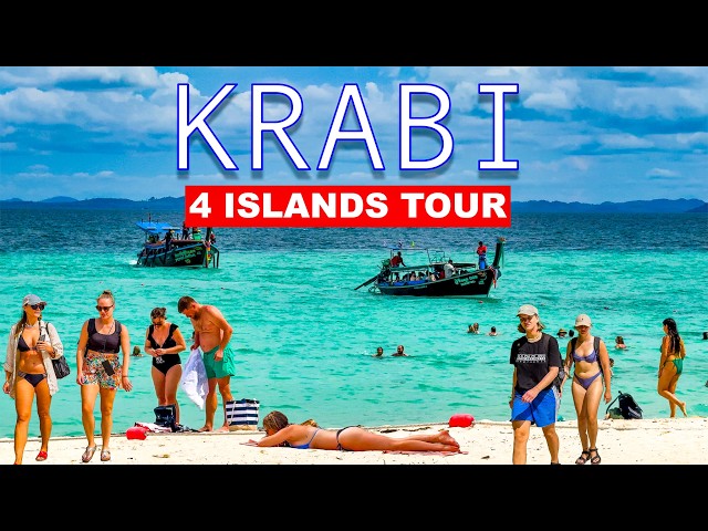 Krabi Thailand | 4 Islands Tour | Railay Beach | Ko Tup | Ko Kai | Ko Poda🇹🇭🏝️🏖️👍