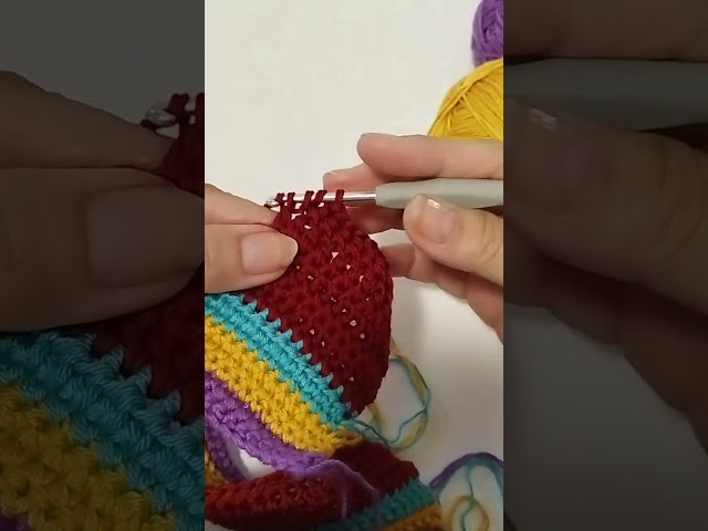 Crochet Stitch the double crochet #shortcrochet #shortsyoutube