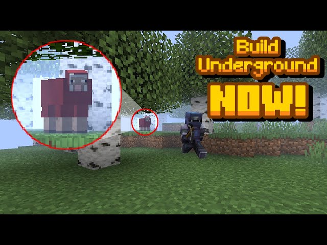 If a Red Sheep Spies on Your Friend, BUILD AN UNDERGROUND BASE NOW! Minecraft Creepypasta