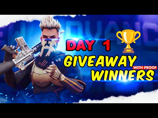 DAY [1] GIVEAWAY WINNERS 🏆 WITH PROOF 💥 ||FREE FIRE MAX 🔥||FREE FIRE TELUGU II FSG