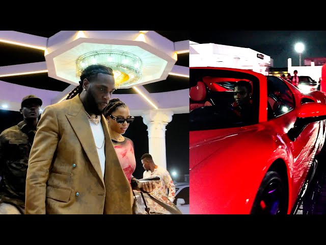 Wizkid, Burna Boy And Chloe Bailey Live At The Secret Palace, As They Pull Up With Their New Ferrari