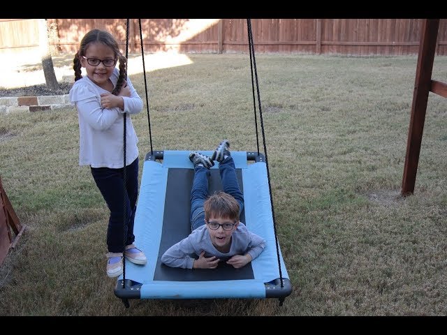 Twins having fun with the sky curve