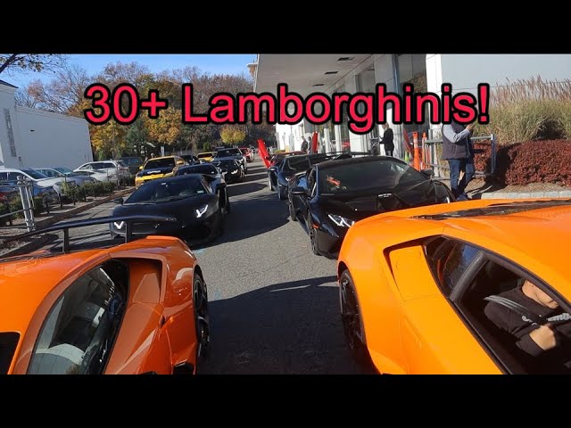 Insane Lamborghini Convoy - Lamborghini Revuelto, Aventador SV, & More!