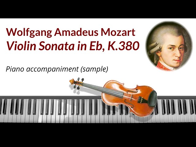 Mozart Violin Sonata K.380 - piano accompaniment backing tracks (sample/demo)