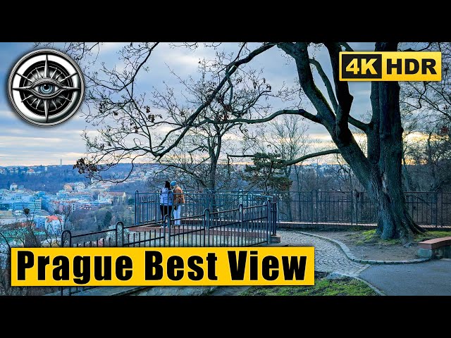 Experience the best view of Prague from Petřín Hill and Kinsky Garden 🇨🇿 Czech Republic 4K HDR ASMR