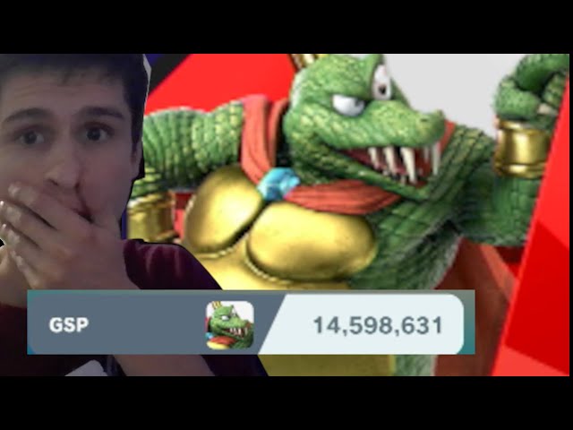 This is King K Rool at 14.5M GSP (Super Smash Bros Ultimate)