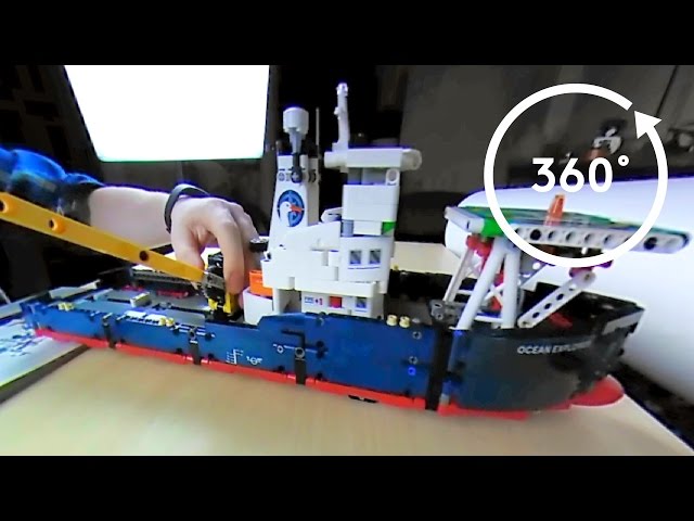 LEGO Technic 42064: Ocean Explorer speed build in 4K 360°