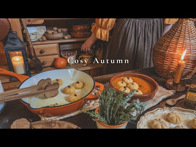 A Fall Day in the Coziest Cottage Kitchen 🍂 Autumn Cooking ASMR, Brambly Hedge Inspired Decor