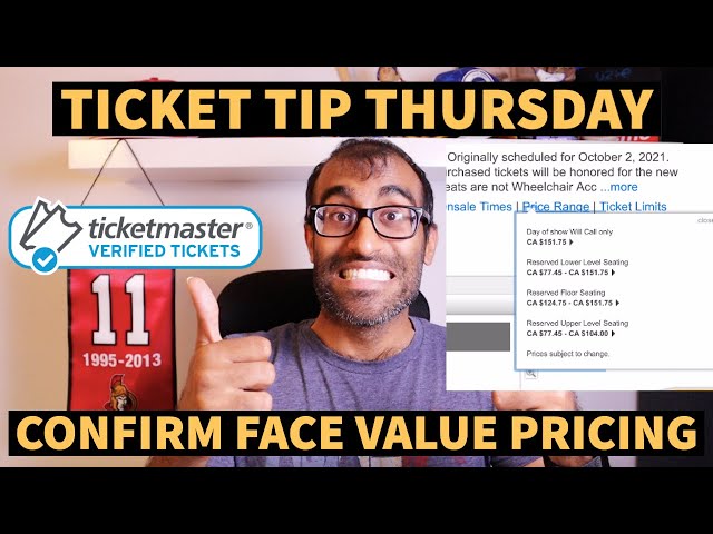 SECRET HACK TO FIND THE FACE VALUE OF TICKETS ON TICKETMASTER | TICKET TIP THURSDAY