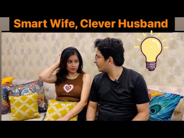 Smart wife vs Clever Husband #reels #couple #funny #comedy #comedycouple #pallavipiyoosh #relatable