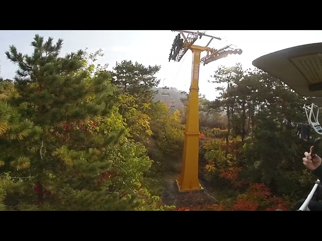 [360] Cable car up the Great Wall of China