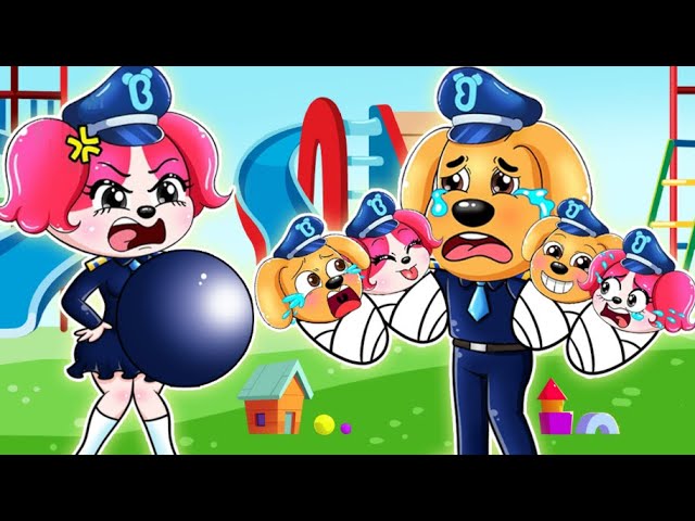 Sheriff Labrador BREWING CUTE BABY & BABY FACTORY but SAD STORY!! | Sheriff Labrador Animation