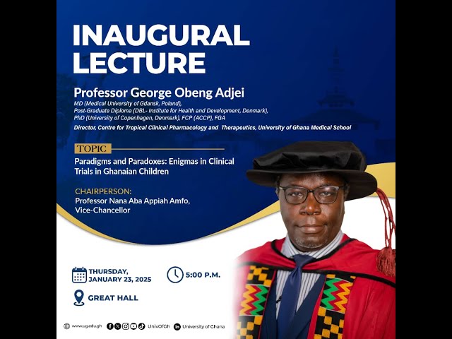 Inaugural Lecture by Prof. George Obeng Adjei