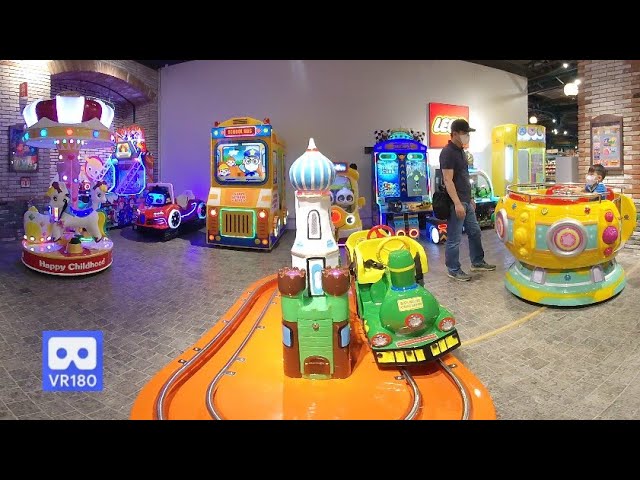 Kid Amusement Center 😍😍 New Arcade Game Machine for Children 3D 180VR 4K