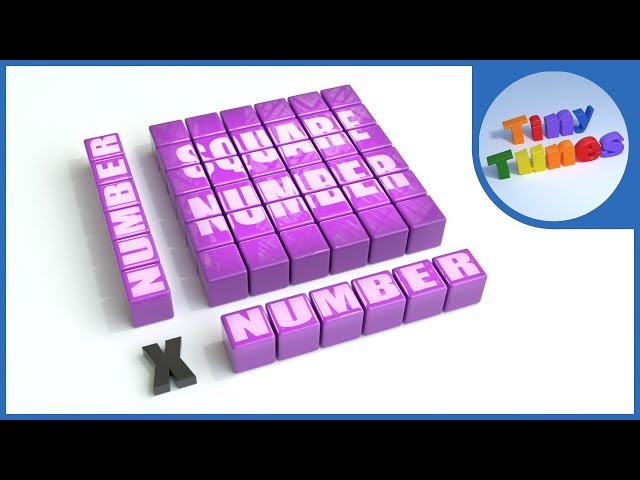 Square Numbers Song For Kids | Tiny Tunes