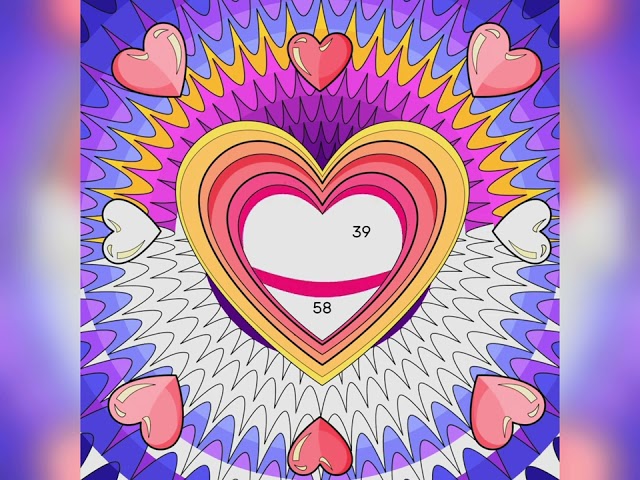 🎨Paint by Numbers | Beautiful Heart ♥️ |Colouring Game |How to Paint by Number | Digital Art Therapy