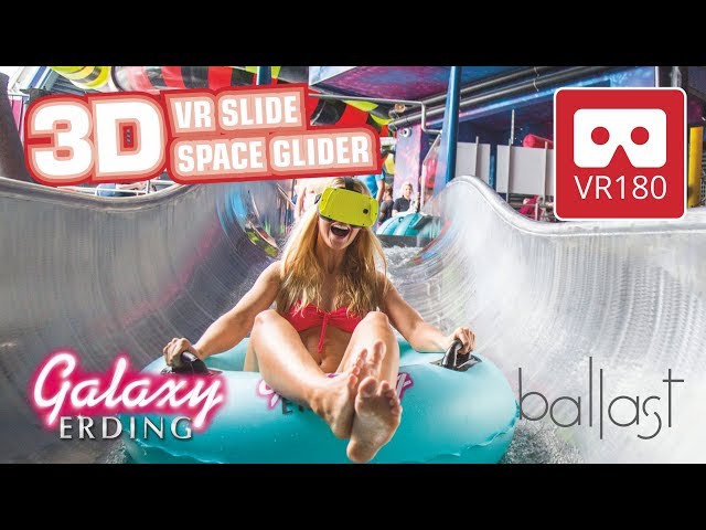 VR180 3D Wasser-Rutschen virtual reality Water Slide experience | Therme Galaxy Erding VR 360