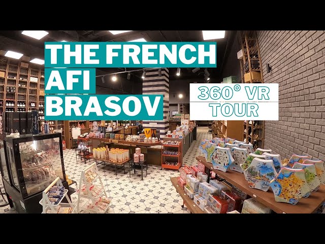 360 Shop Tour Video: The French, AFI Brasov. 360 VR Tour for Commercial Purposes