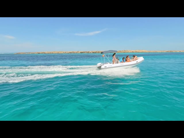 Relaxing Turquoise Waters of Espalmador, Formentera | Sailing Boat Anchored in Paradise