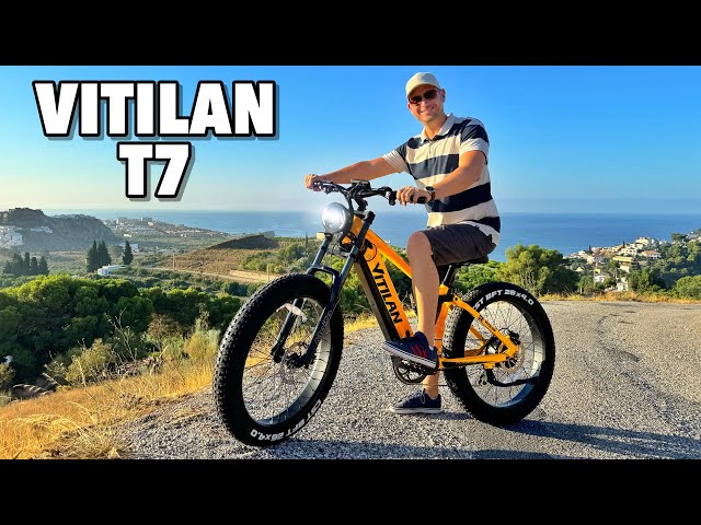 Vitilan T7 Fat Tire Mountain eBike, Full Suspension, 750W Motor, 20Ah Battery