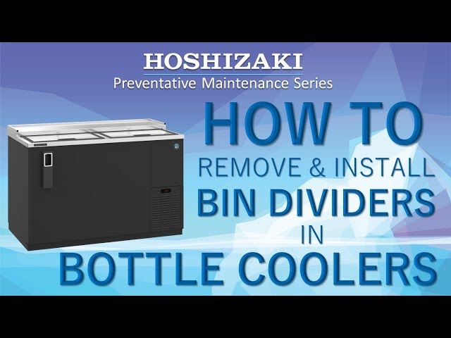 How to Install Bottle Cooler Bin Dividers | Back Bar Refrigeration