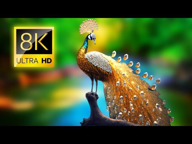 Mesmerizing Peacocks in 8K HDR | Ultra HD Peacock Dance and Plumage Display