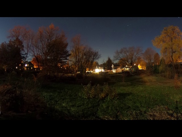 Maine Back Yard Time Lapse - 4K 360 Panoramic Video