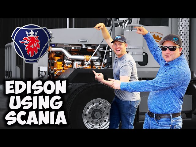 We're putting Scania engines into Edison Motors Trucks!