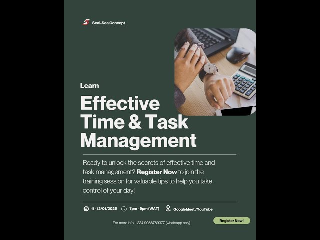 Effective Time & Task Management Training