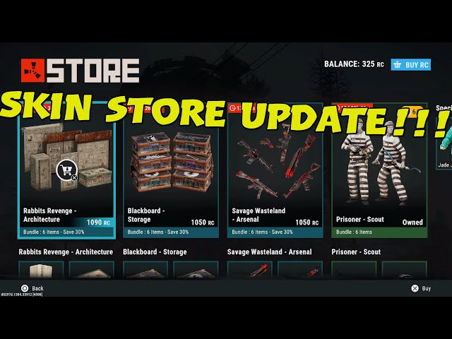 Rust Skin Store Update!!!