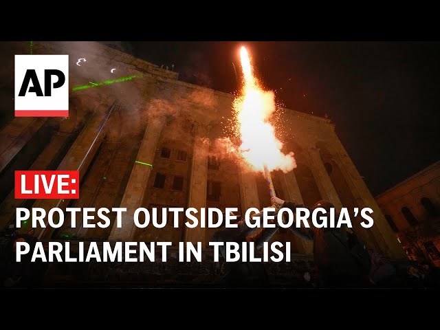 LIVE: Protests in Tbilisi, Georgia, over decision to suspend negotiations on joining EU