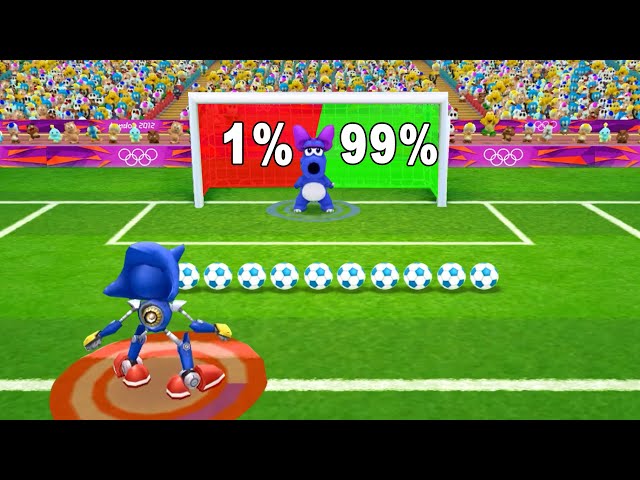 Mario & Sonic At The London 2012 Olympic Games Football Metal Sonic,Amy,Yoshi And Tails