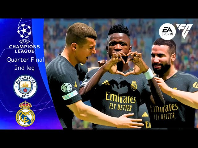 FC 24 | MANCHESTER CITY vs. REAL MADRID | Champions League Quarter Final 2nd leg [PS5]