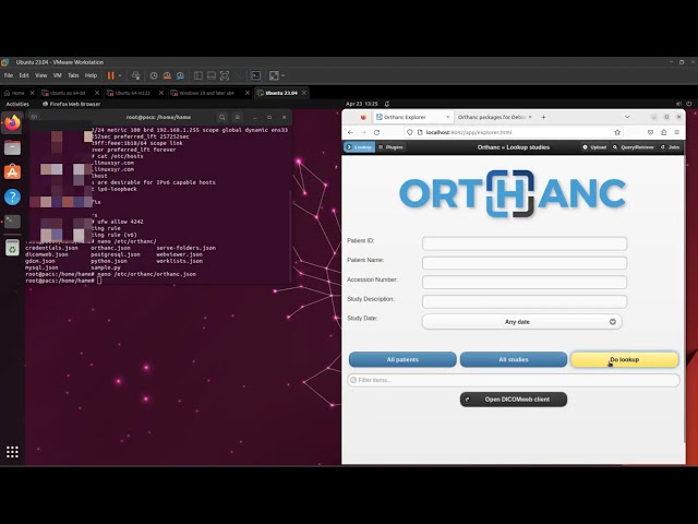 Routing DICOM Viewer Images to an External DICOM Server Orthanc PACS