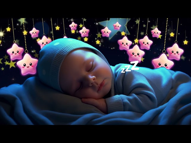 Baby Sleep Music 🌌 Gentle Nights with Mozart Brahms Lullaby 🌧️ Sleep Instantly Within 3 Minutes