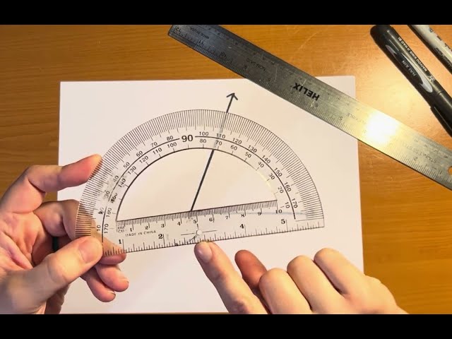 Using a protractor