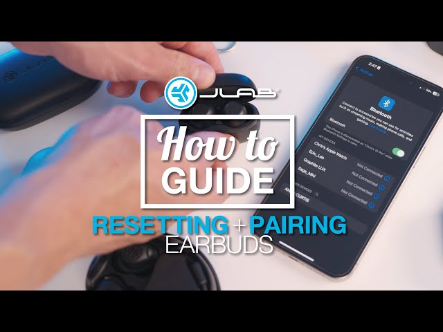 Resetting and Pairing Your JLab True Wireless Earbuds