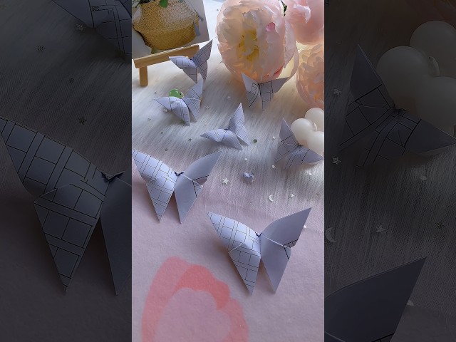 Easy origami butterfly 🦋 #diy