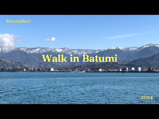 Silent walk in the sunshine Batumi, Georgia