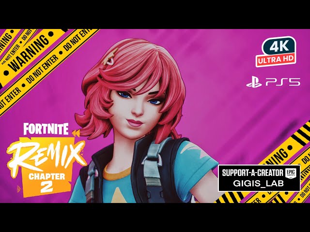 FORTNITE Chapter 2 REMIX UNDERCOVER SKYE Skin Showcase Before You Buy Gameplay Review PS5 4K HDR