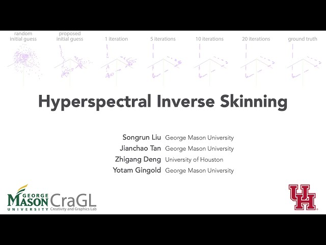 Hyperspectral Inverse Skinning (Eurographics 2021) presentation