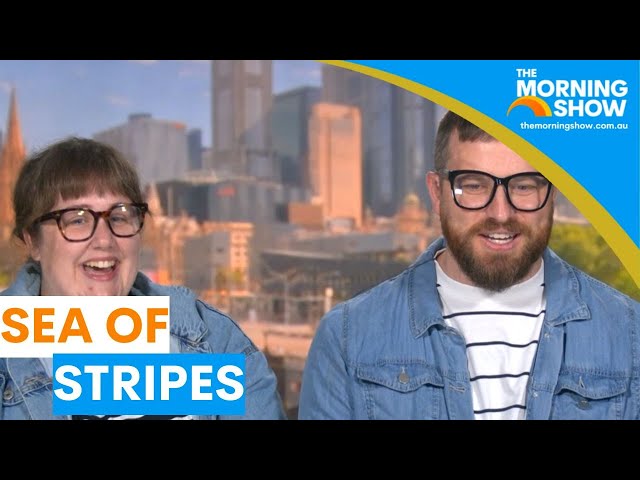 Toni and Ryan chat the sea of stripes at the Women's Ashes | Sunrise