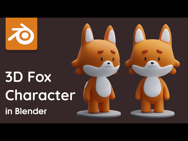 3D Fox Character Modeling | Blender Tutorial for Beginners [RealTime]