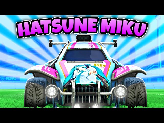 Hatsune Miku is NOW in Rocket League!