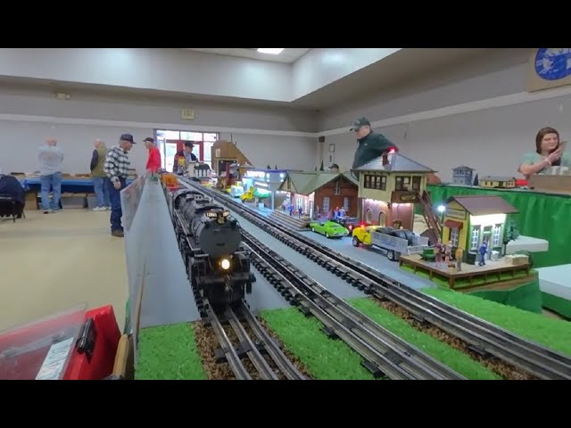 Model Train Display at Annapolis Toy Train Show 2023 3D 180 VR