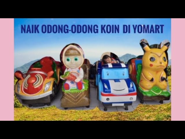 Naik Odong Odong Masha, Pikachu, Mobil Polisi di Yomart Margahayu Permai #odongodong #masha #pokemon