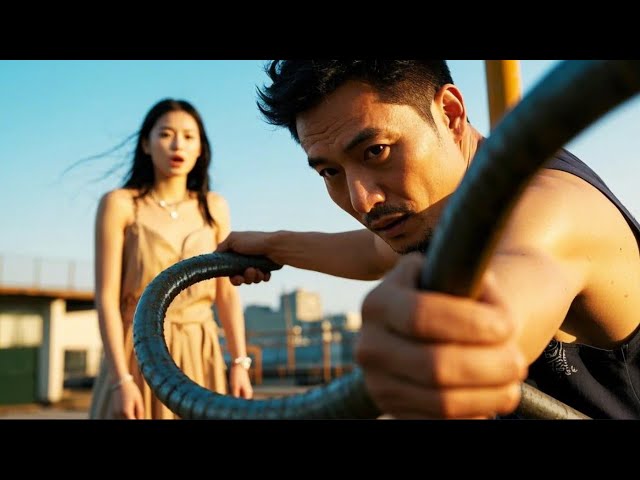 Kung Fu: A tough man bends steel bars with his bare hands Chinese