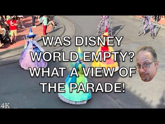 Festival of Fantasy Parade BEST view, BEST day ever 4K from Train Station Balcony